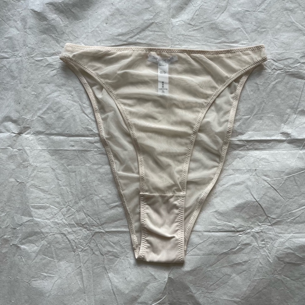 The Great Eros Canova French-cut bikini in shell, size M